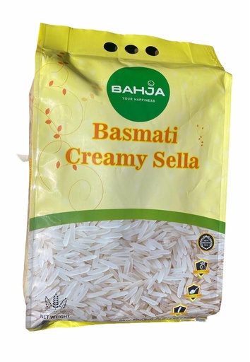 BAHJA BASMATI RICE CREAMY SELLA 5KG